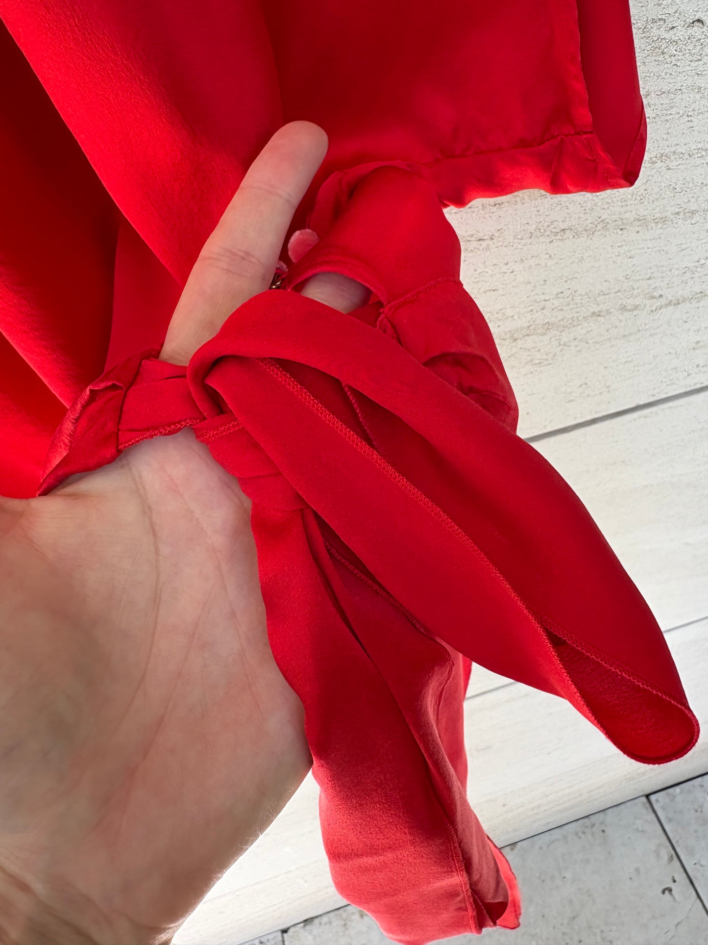 FORTE FORTE. Top rojo seda. T 0 (xs/s)