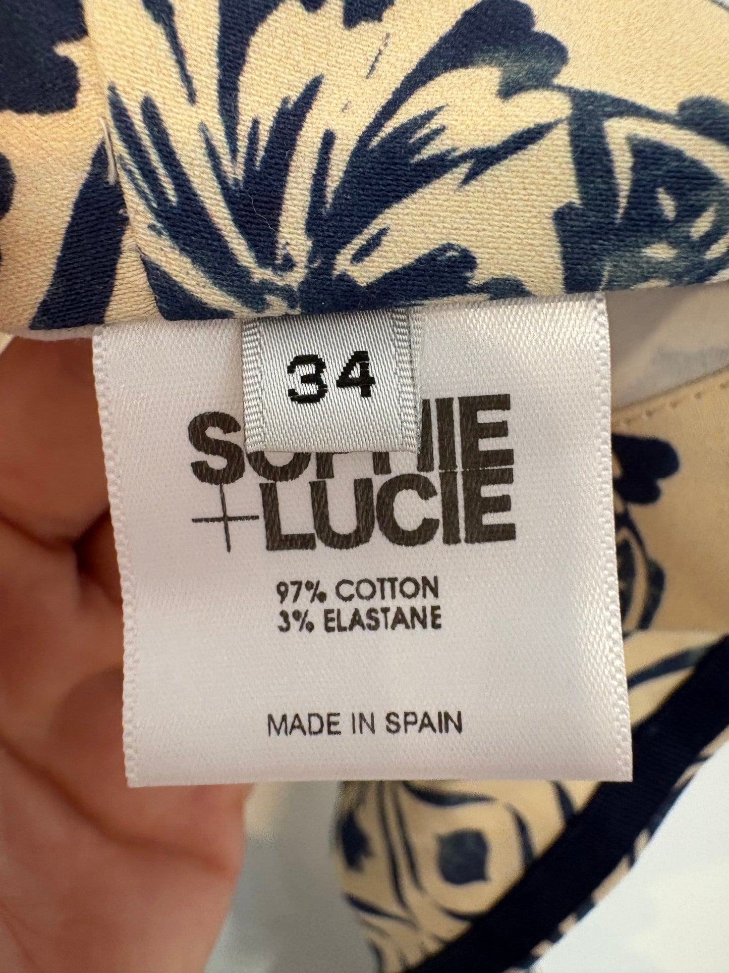 SOPHIE&LUCIE. Top cruzado estampado. T 34