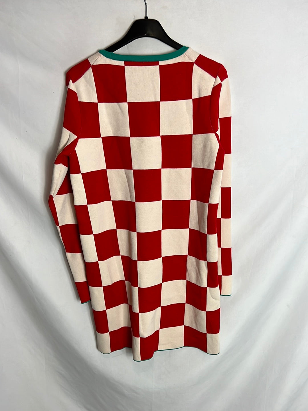 ZARA. Checkered textured dress. TM