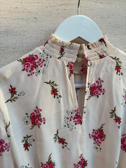 MAJE. Vestido corto estampado fluido