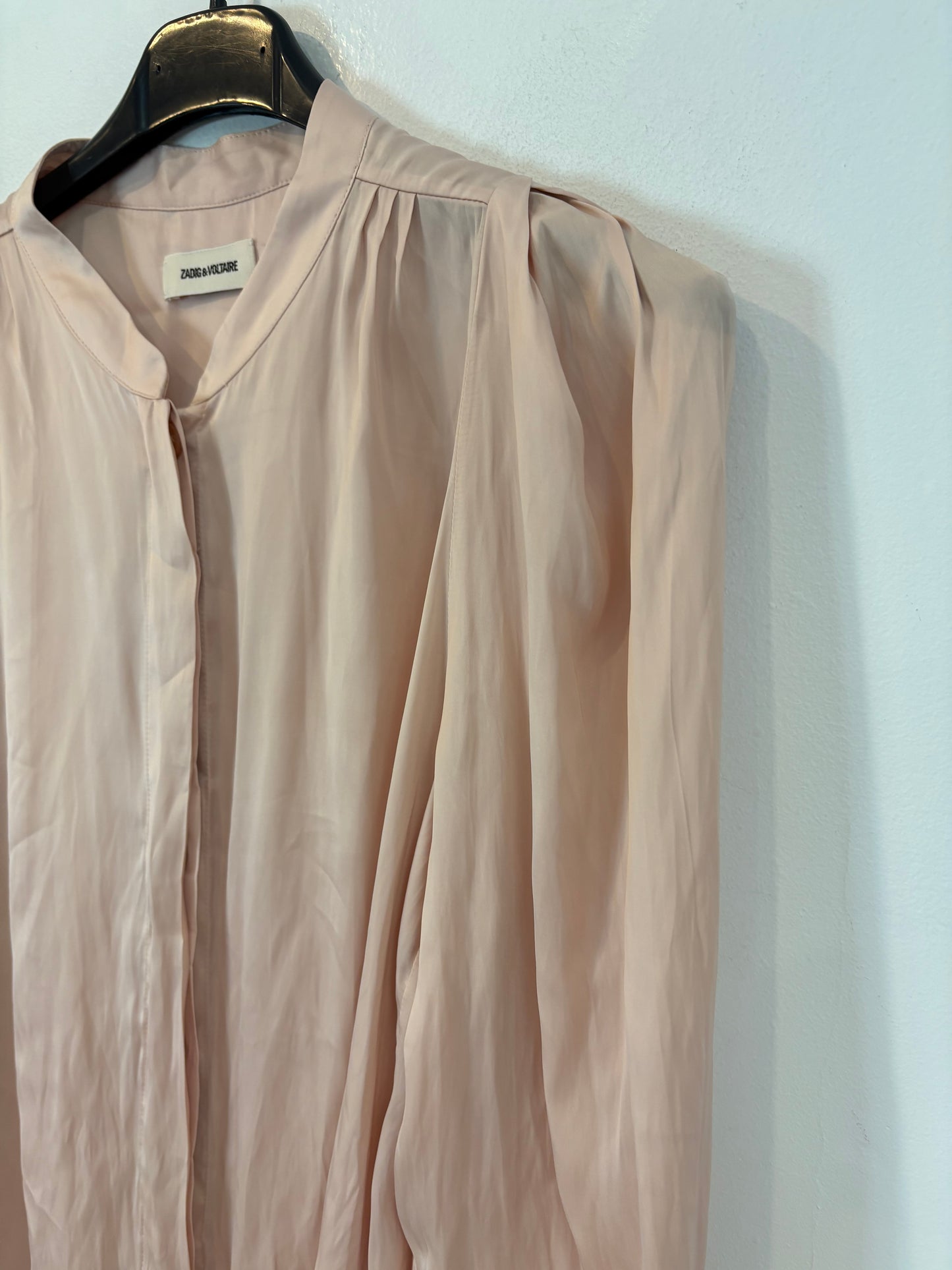 ZADIG & VOLTAIRE. Blusa rosa fluida. T S