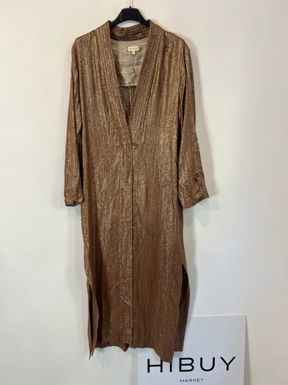 MAKSU. Kimono ocre hilos T.m