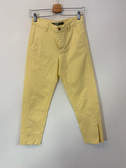 ZADIG & VOLTAIRE. Pantalón amarillo claro abotonado