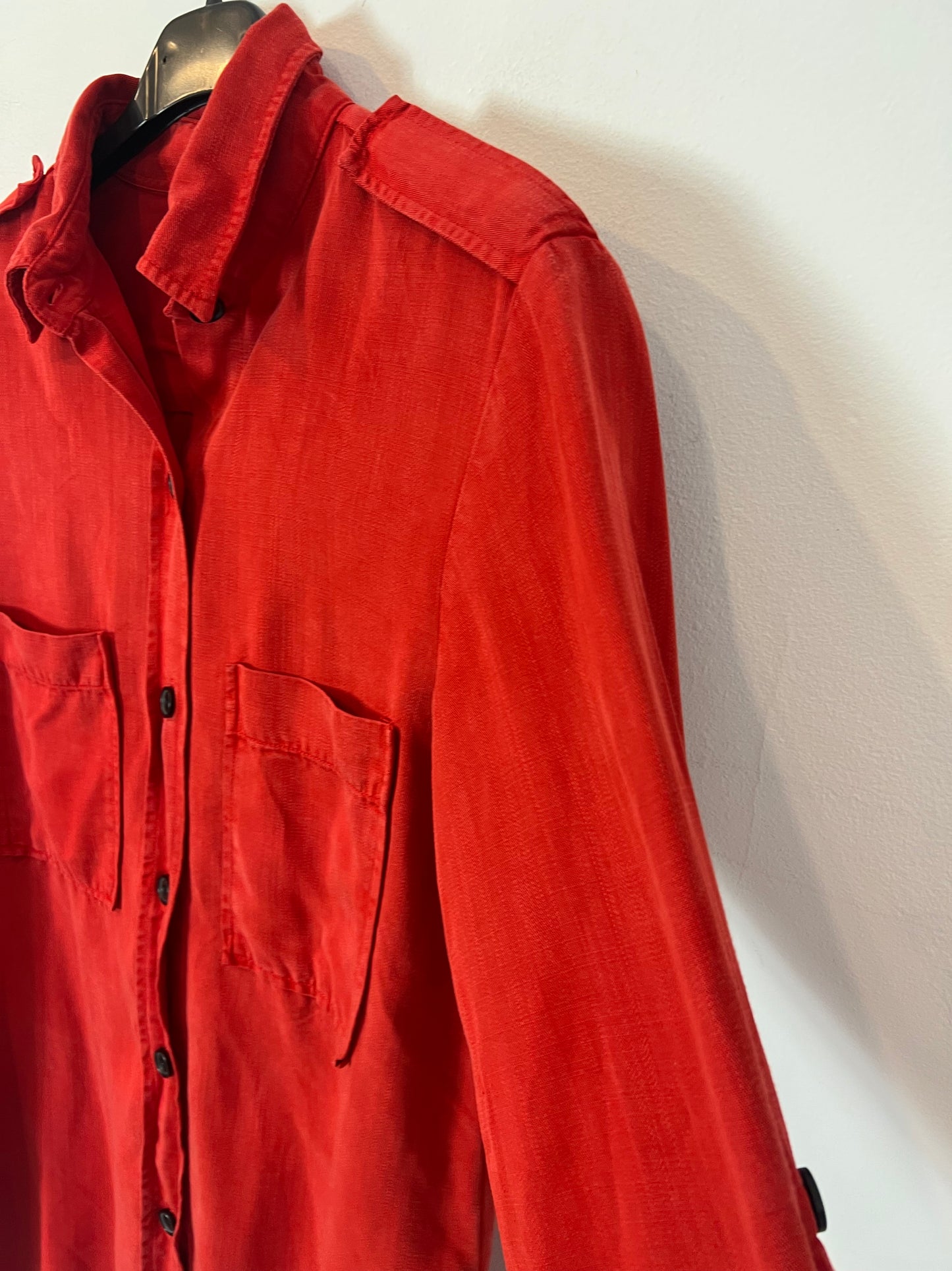 ZARA. Over a red shirt. TS