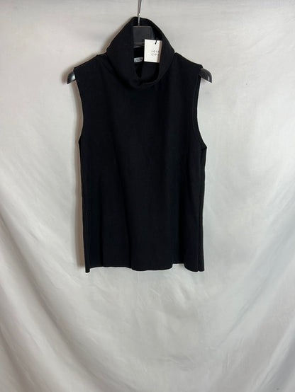 ZARA. Top negro punto T.s