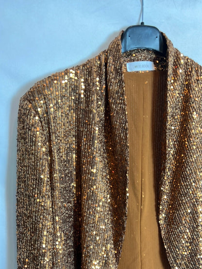 LOVE ROOM. Flowing mini sequin jacket. TM