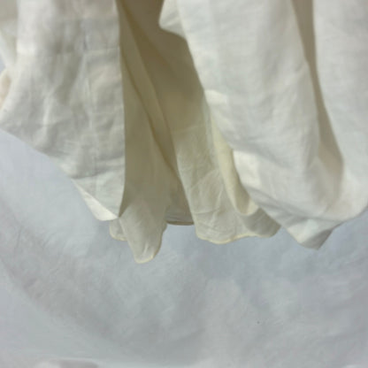 BURBERRY. White linen midi dress. Size 40