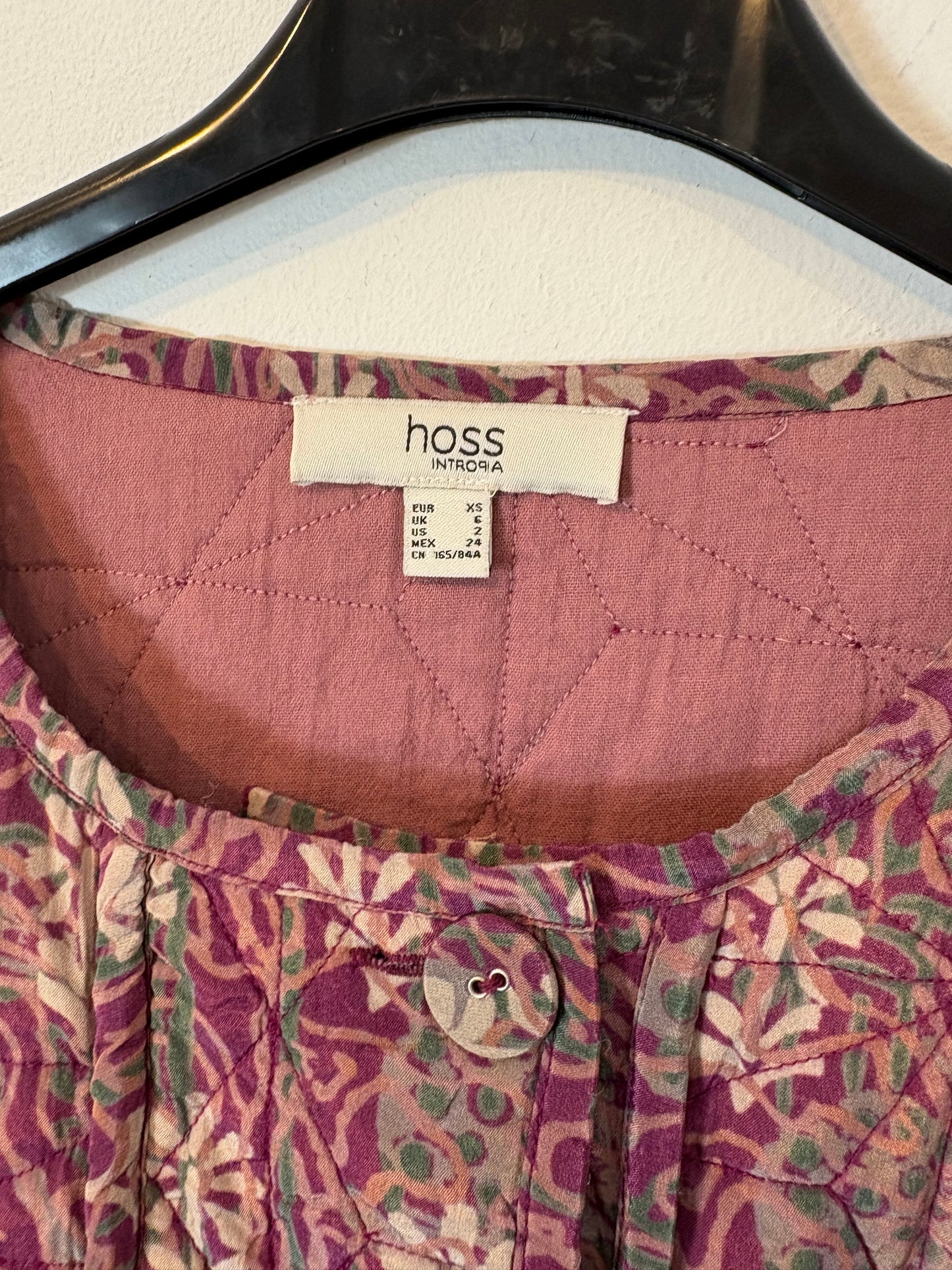 INTROPIA. Printed quilted jacket. Size XS