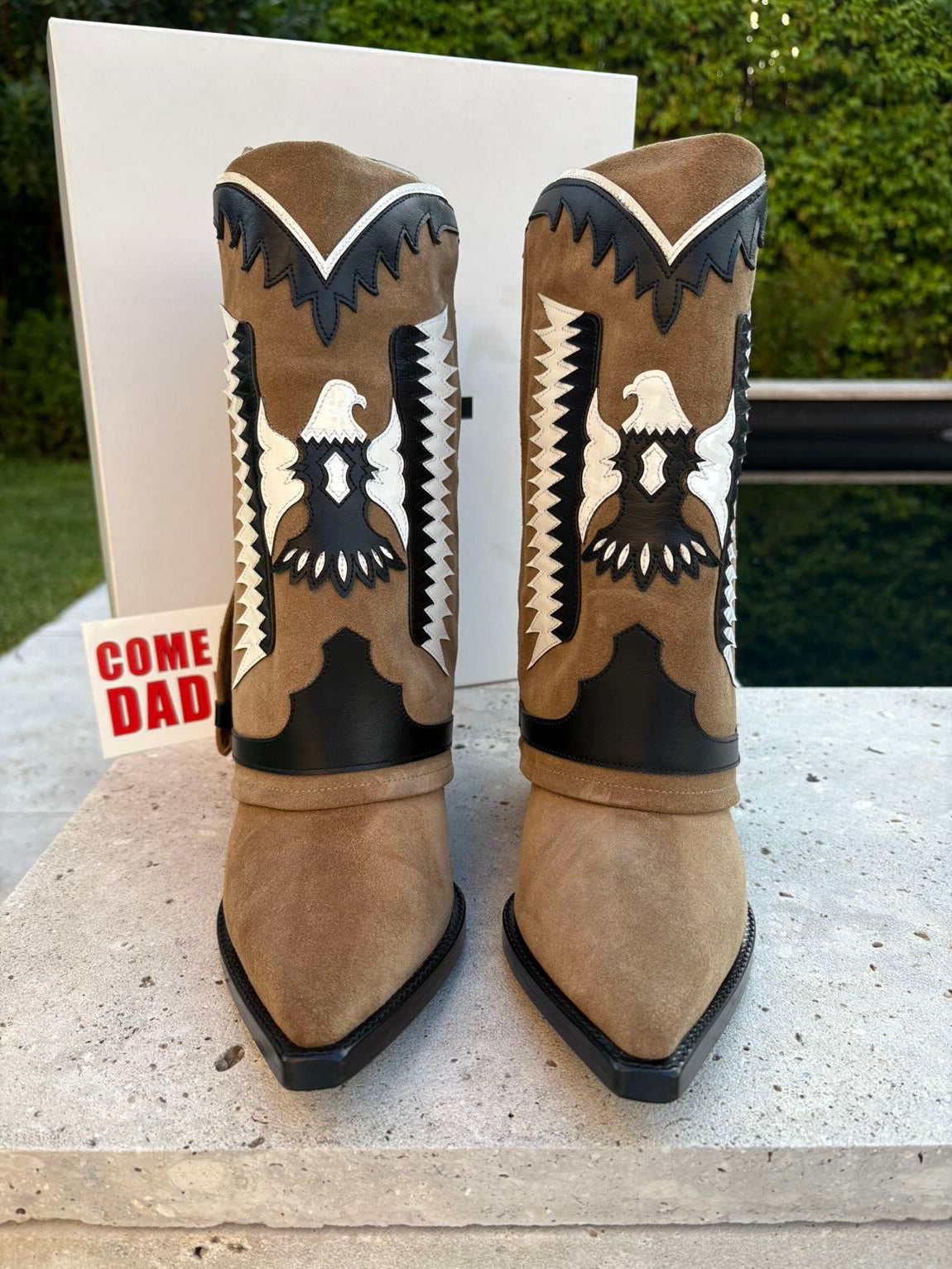 FILLES A PAPA. Botines piel Texas Low Camel. T 40
