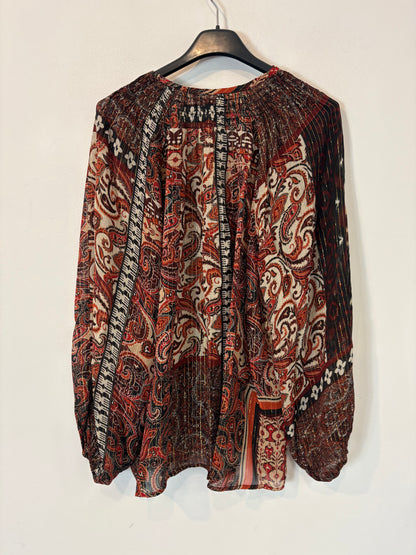 SHEIN. Burgundy Fringed Cardigan Tl