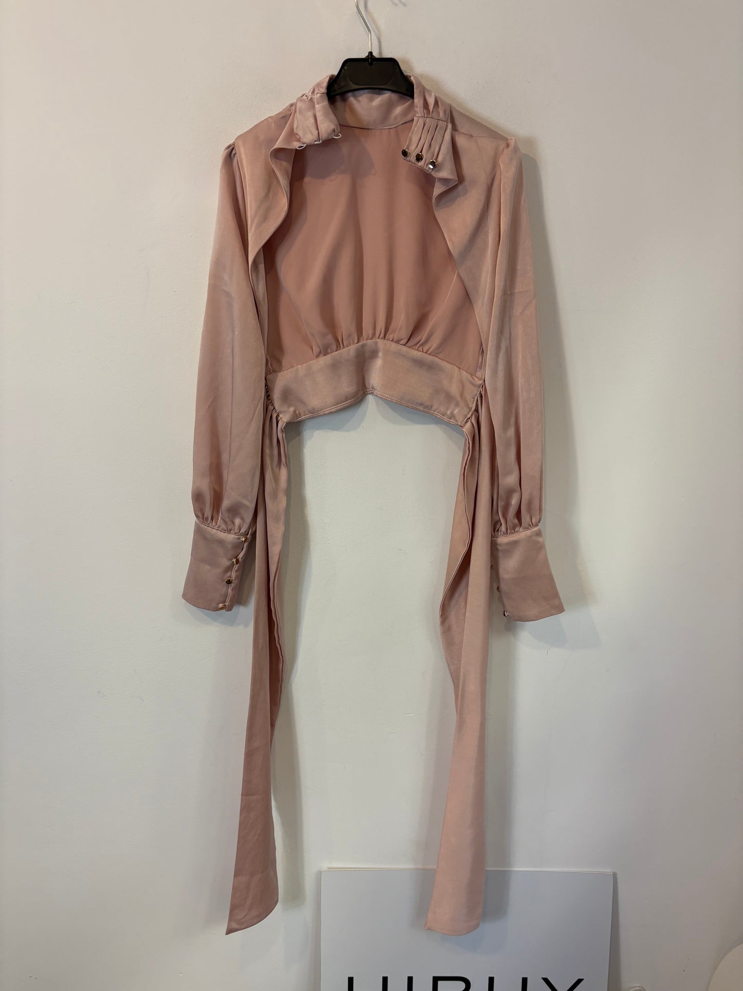 ZARA. Short green gathered dress. TS