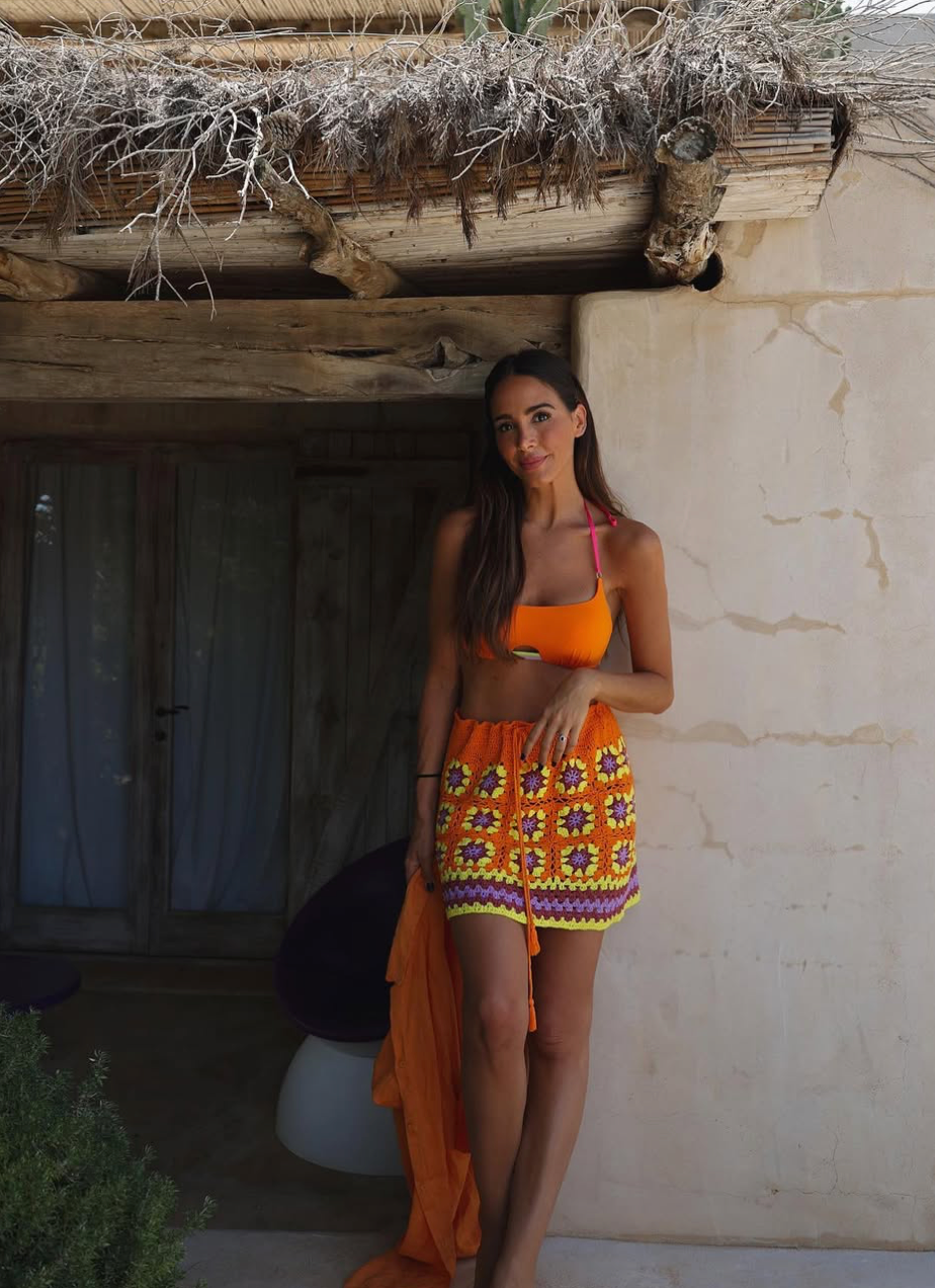 ODYSSEY. Brown swimsuit. TS