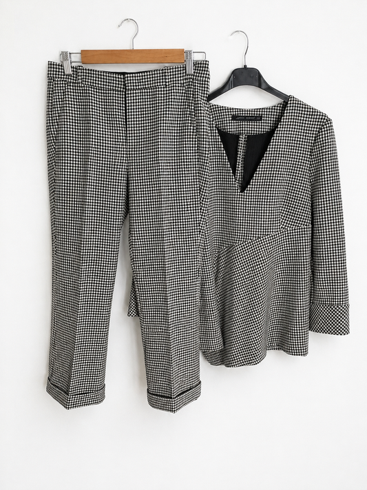 ZARA. Top cuadros vichí T.xs