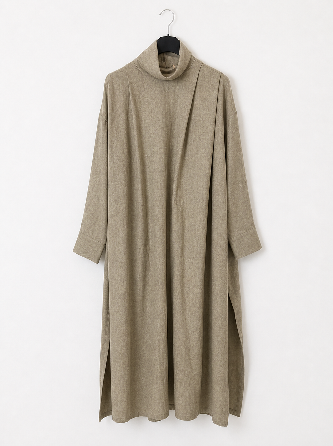 OPERE PLUMARI. Vestido midi beiges espiga pinzas T.xs/s