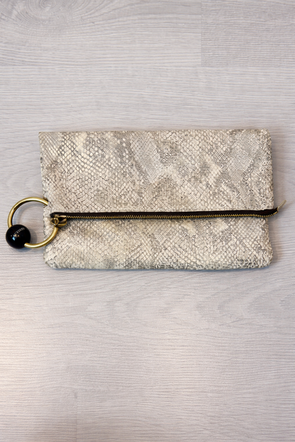 ACOSTA . Cartera de mano snake print