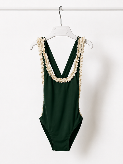 VITAMINSEA. Bottle green swimsuit (various sizes)