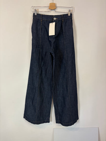 ZARA. Denim pata ancha fluido