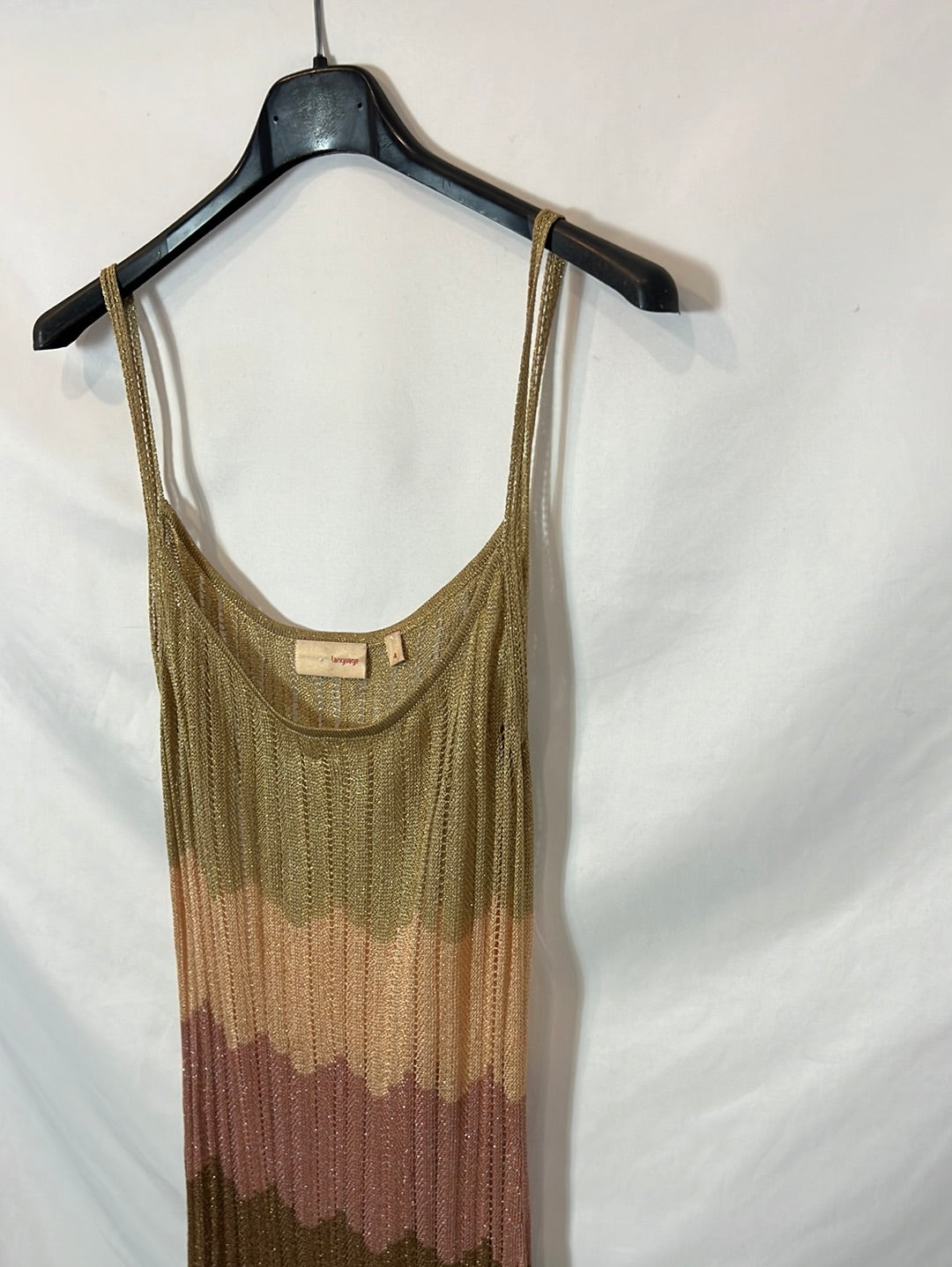 LANGUAGE. Knit dress in colors T4(s)