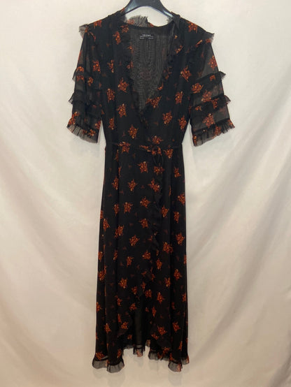 ZARA. Black wrap dress TM