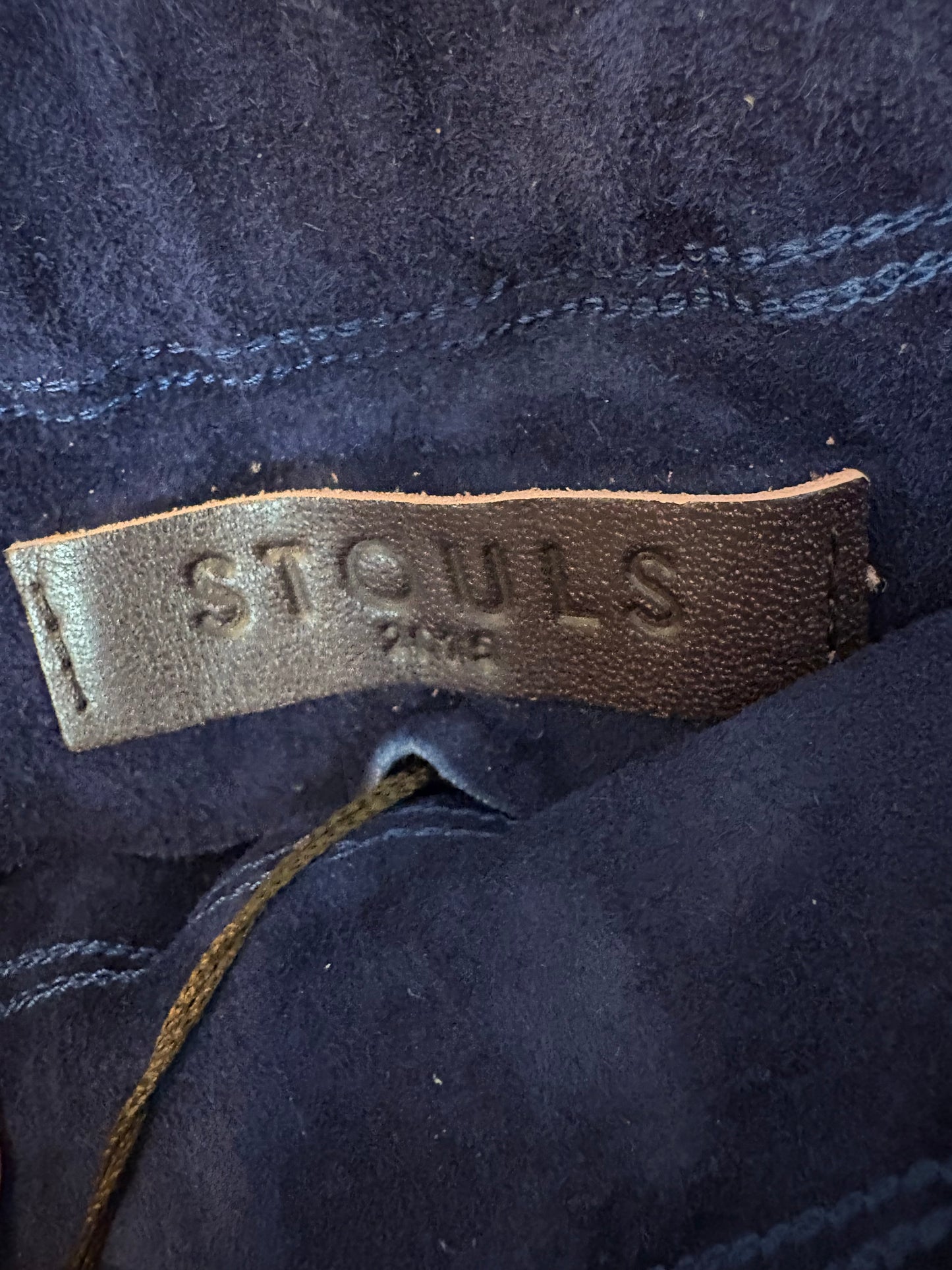 STOULS. Leggins piel vuelta azul. T S