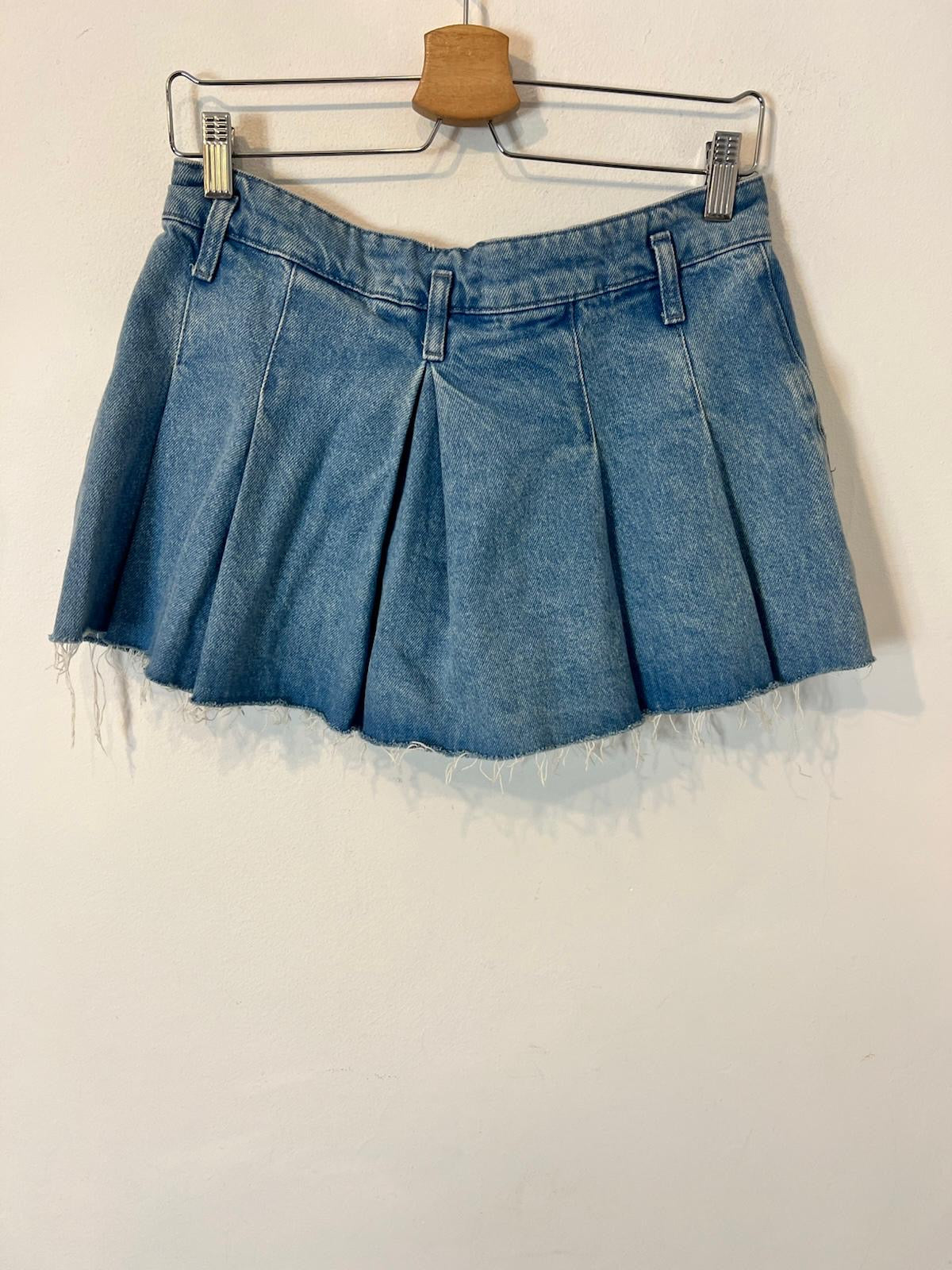 ZARA. Falda denim tablas