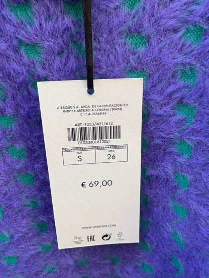 UTERQÜE. Jersey texturas bicolor