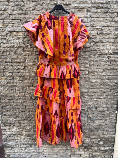 MAKSU. Ruffled midi dress Tm