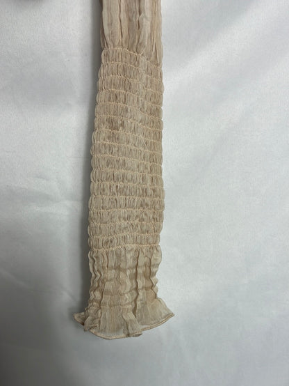 ZARA. Jersey corto beige doble textura. T S