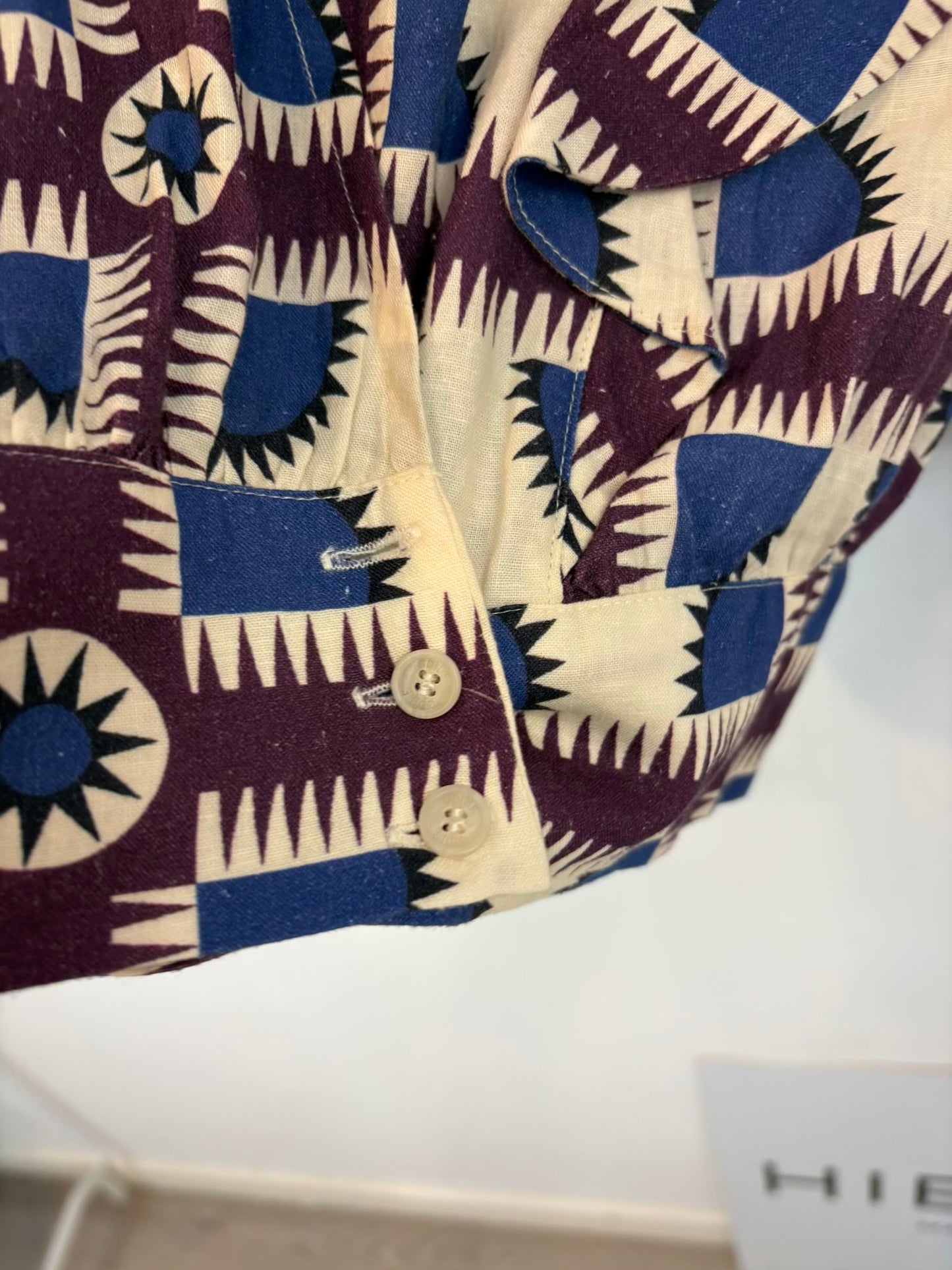 ODILE. Blusa estampada cruzada
