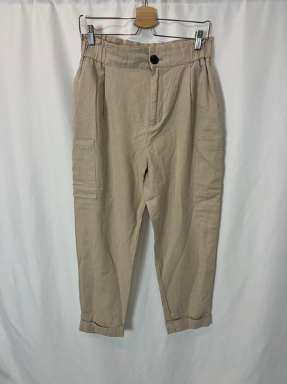ZARA. Beige trousers with pockets. Size 34 (s)