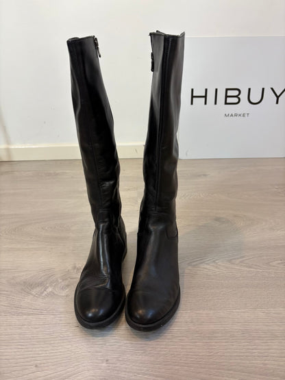 FRANCESCO BRUNELLI. Botas alas en negro. T 40