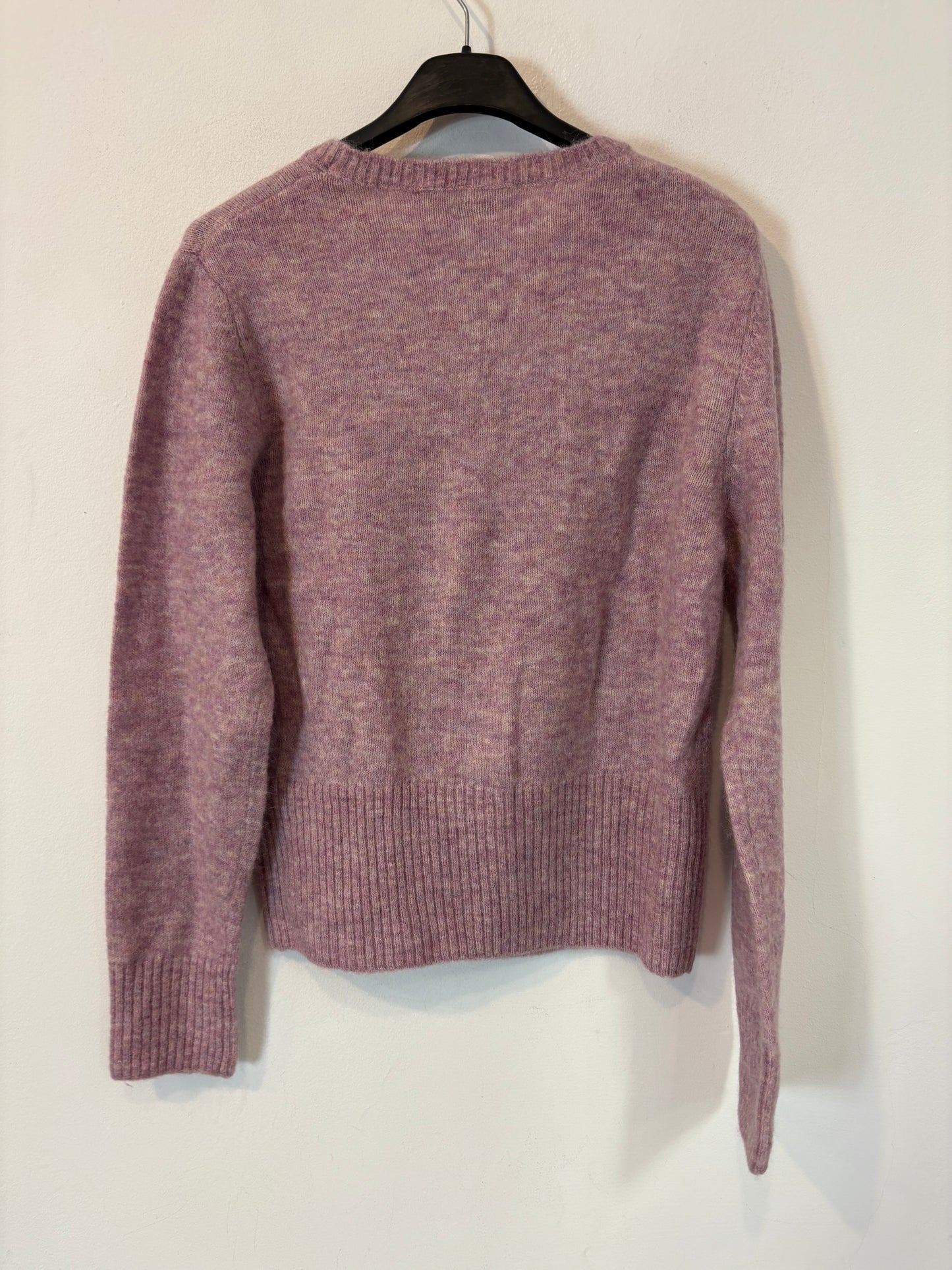 ZARA. Jersey malva jaspeado. T M