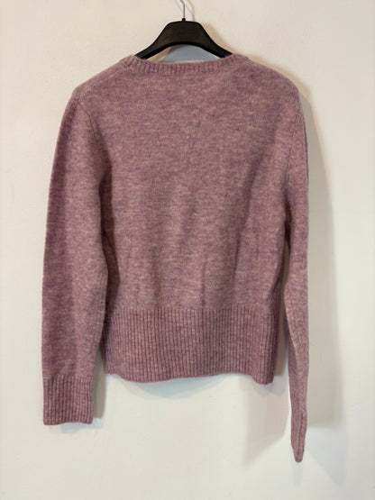 ZARA. Jersey malva jaspeado. T M