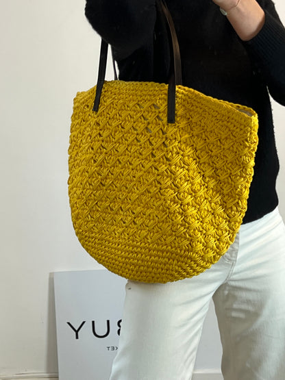 PURIFICACION GARCIA. Bolso grande doble textura