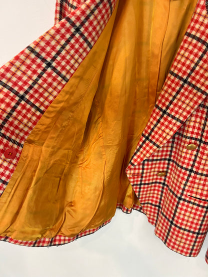 ESCADA. Chaqueta lana cuadros. T 38