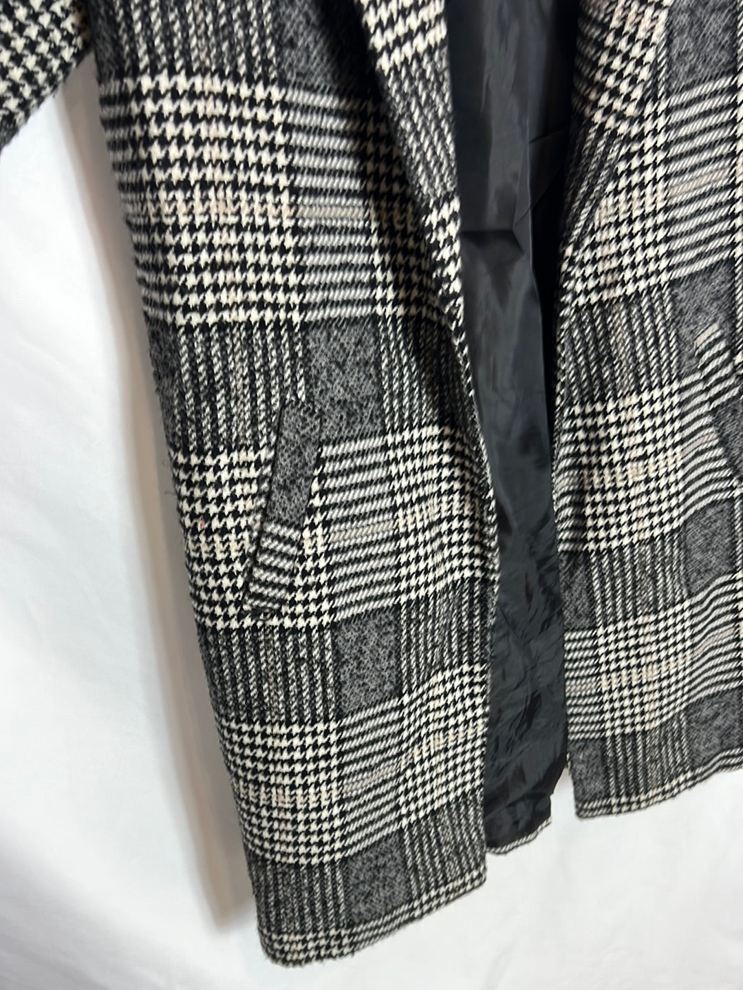 OTRAS. Abrigo pata de gallo grises T.s