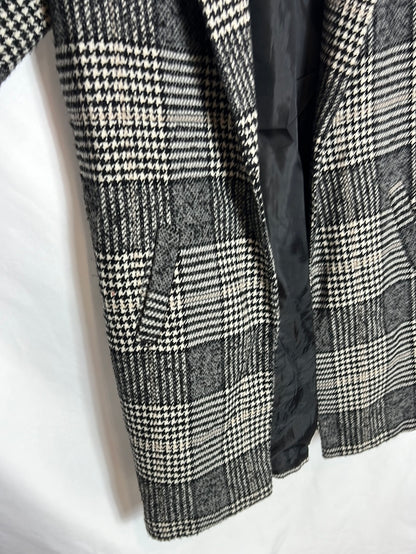 OTRAS. Abrigo pata de gallo grises T.s