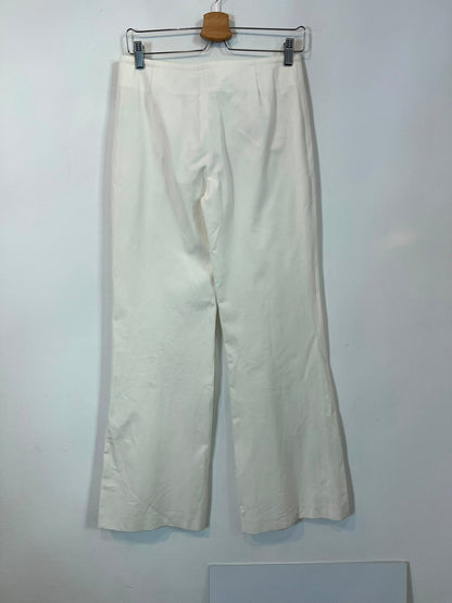 GEORGES RECH. Conjunto pantalón y blazer blanca cruzada