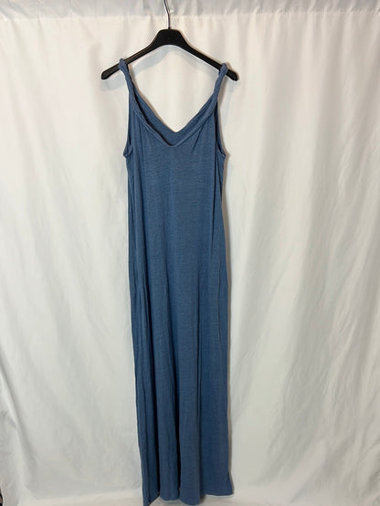POLO RALPH LAUREN. Long blue linen dress. TS