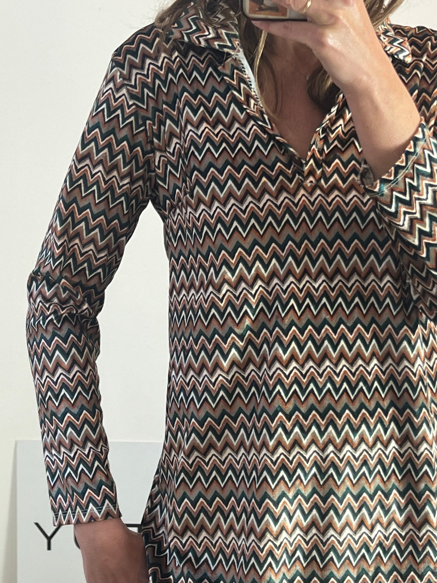 OTRAS. Vestido estampado retro T.S