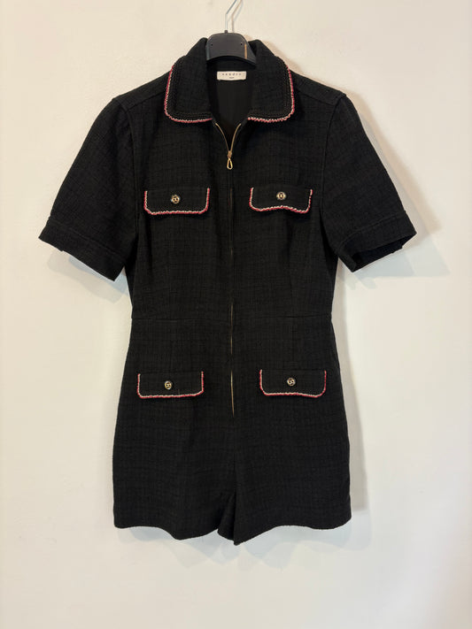 AMEÉ. Sleeveless fringed sweater S.(s)