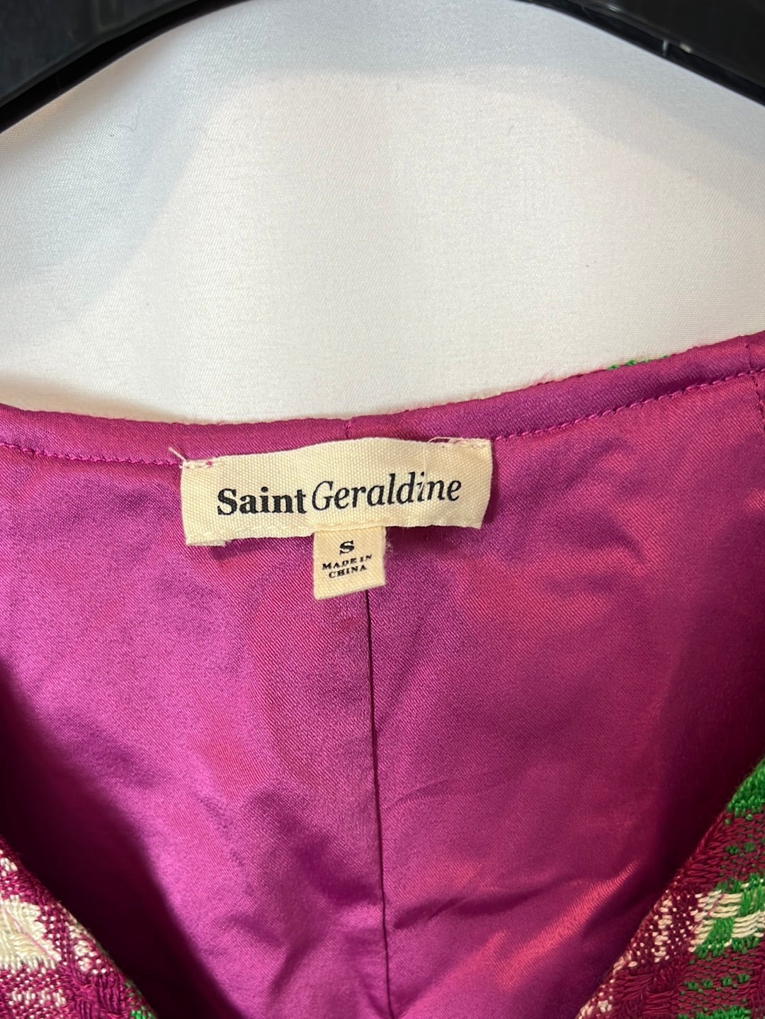 SAINT GERALDINE. Chaleco/top cuadros  T.s