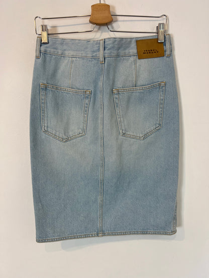 ISABEL MARANT. Falda denim abotonada T.36