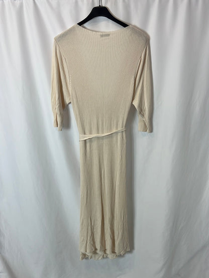 OTHERS. Beige ribbed dress Ts