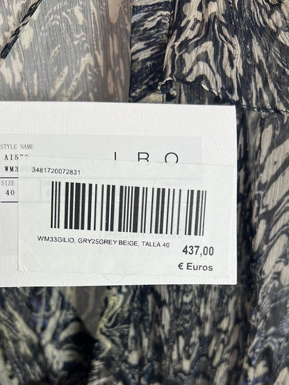 IRO. Vestido corto fluido estampado . T40