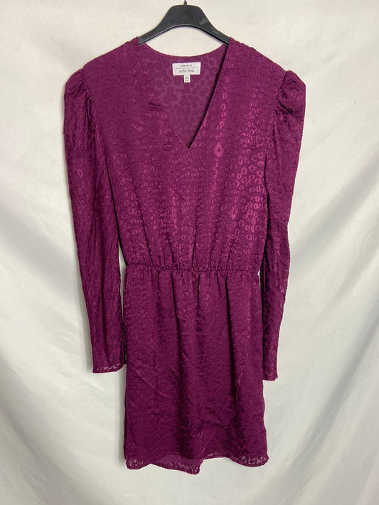 &OTHER STORIES. Vestido morado textura T. 34