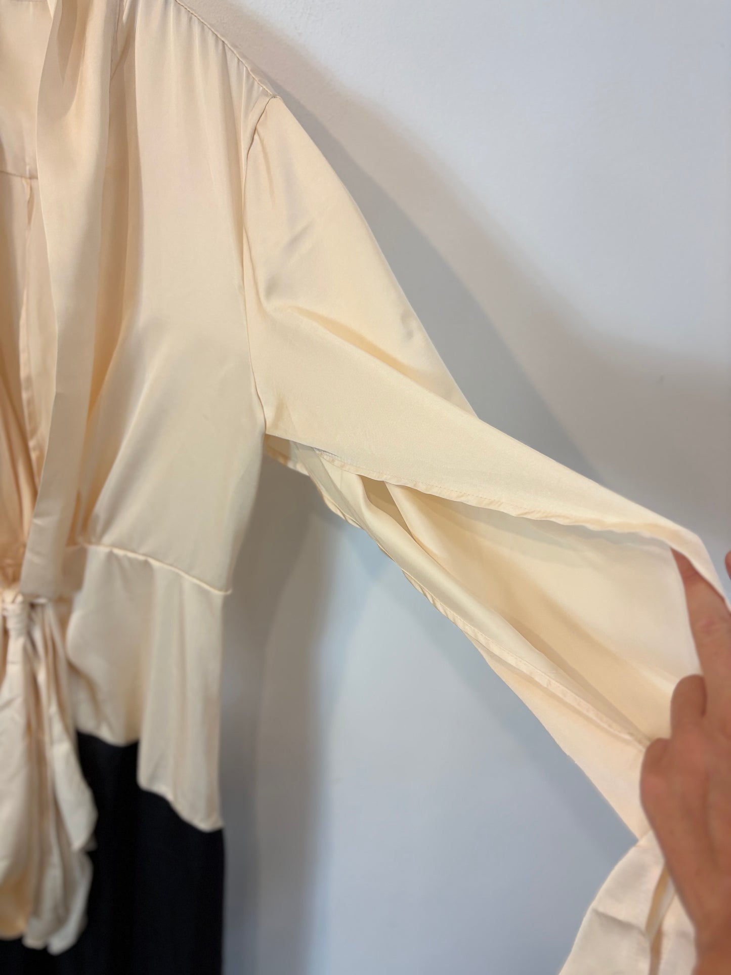 INNOVARE DENIM. Maxi vestido bicolor