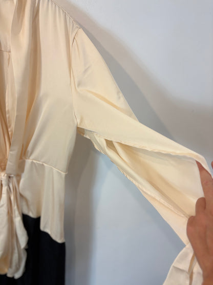 INNOVARE DENIM. Maxi vestido bicolor