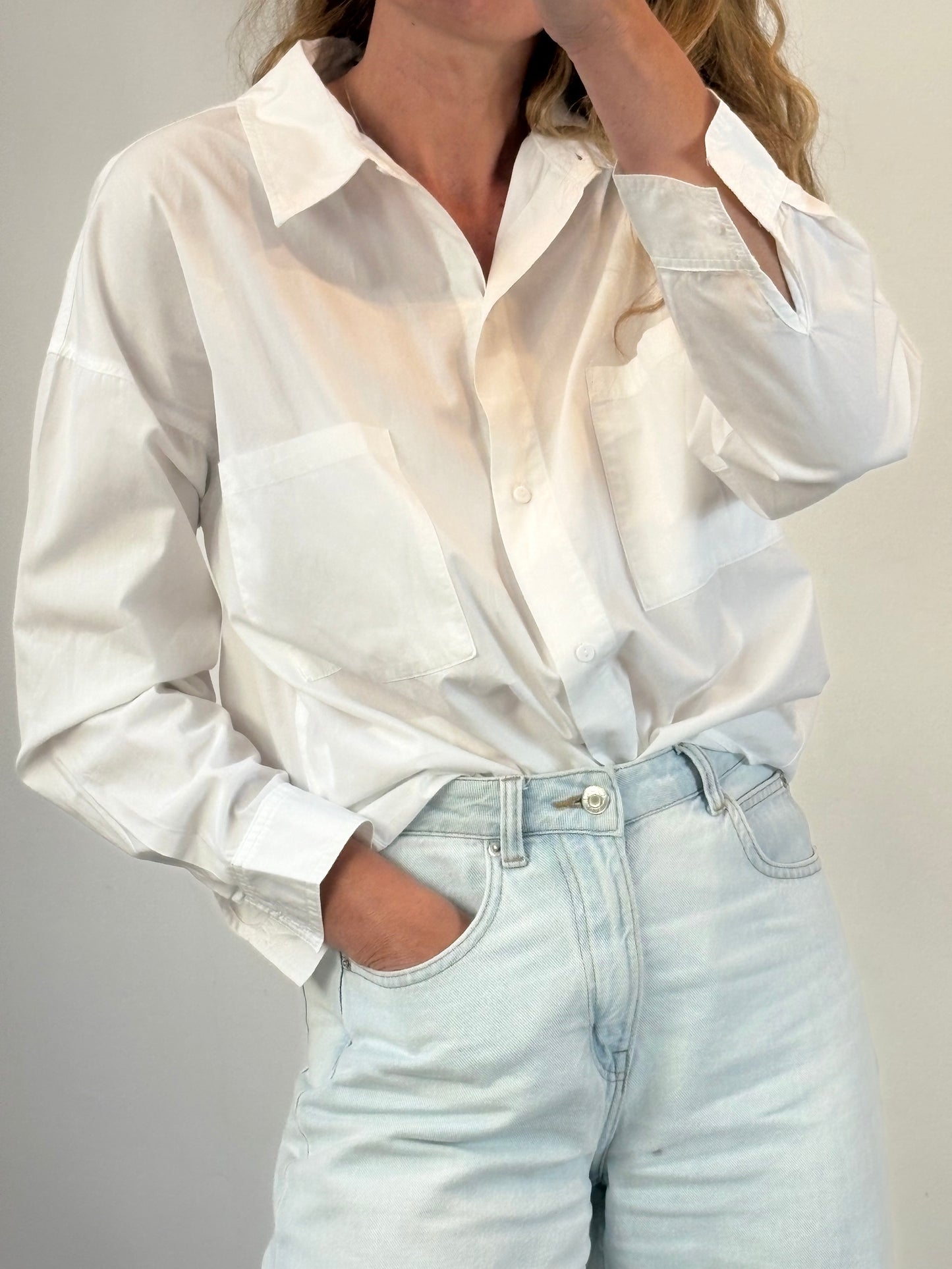 TEZENIS. Camisa blanca popelin