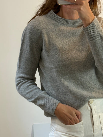 ZARA Jersey gris jaspeado cashemre